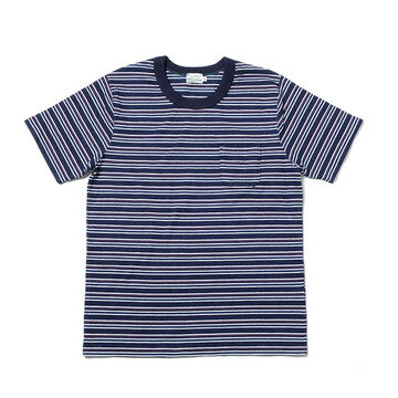 HBP-018 Heavy Weight Indigo T-shirt (3 COLORS),THIN BORDER, small image number 0