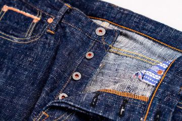 GZ-15SLSTSK-0611 15oz Kase (Skein) Dyed Slim Straight Jeans GRN,GRN, small image number 4
