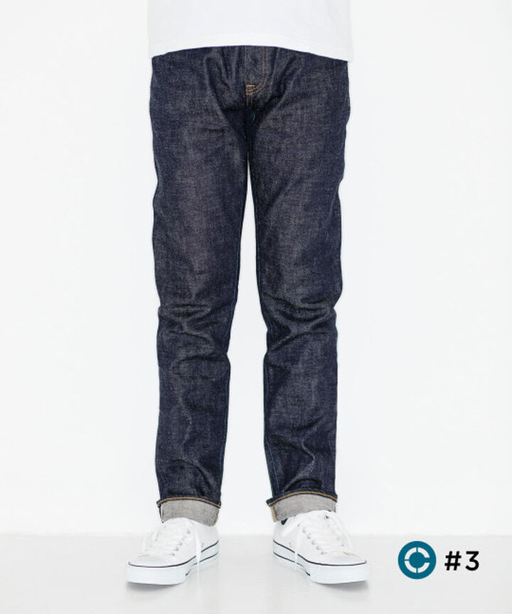 J204 CIRCLE 12.5oz African cotton vintage Selvedge tapered (One washed),, medium image number 1