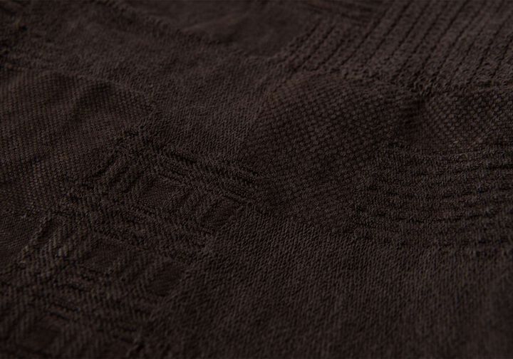 4605 Amami Mud Dyed Jacquard Vest,BROWN, medium image number 9