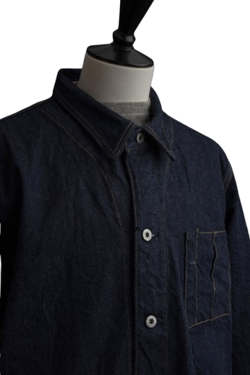 XX604 (001) 12oz Natural Indigo Selvedge Denim – Coveralls, 100% Organic Cotton from Five Continents,, small image number 2