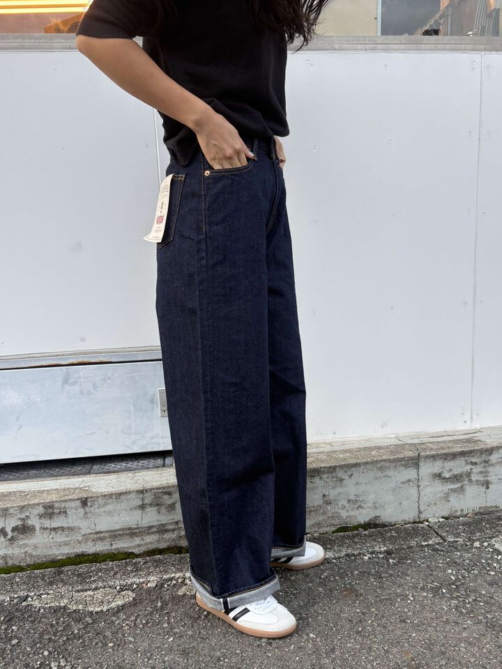 ONI-L722-12Z 12oz Selvedge Denim Super Wide Straight Zip-fly【WOMEN'S】,, medium image number 2