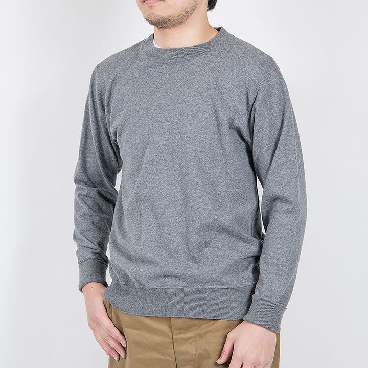 WKSFCKMWCRGRY FC Knitting Medium Weight Crew neck Knitwear (GREY),, medium image number 3