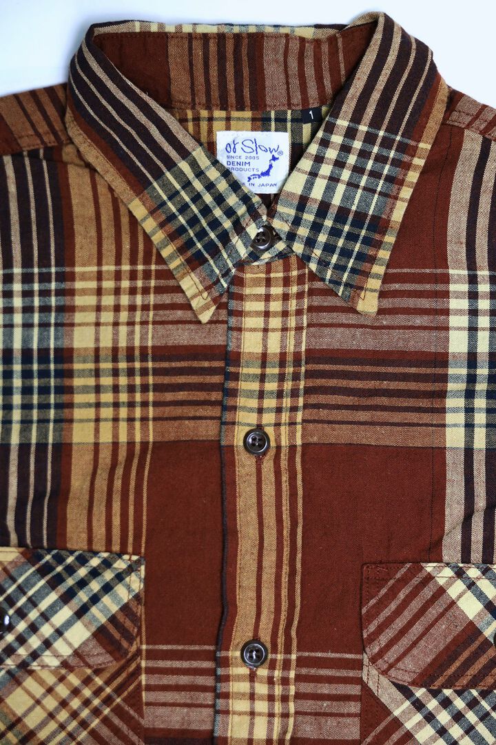 01-8064 Chambray Work Shirt (C53 Brown Check),, medium image number 2