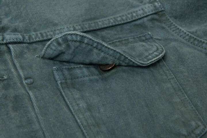【Pre-Order】D4672 14oz Indigo Green Denim Jacket,, medium image number 6
