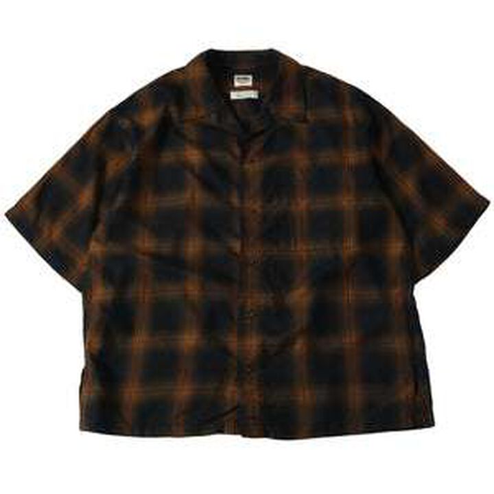 BR-25219 OMBRE CHECK S/S SHIRTS,, medium