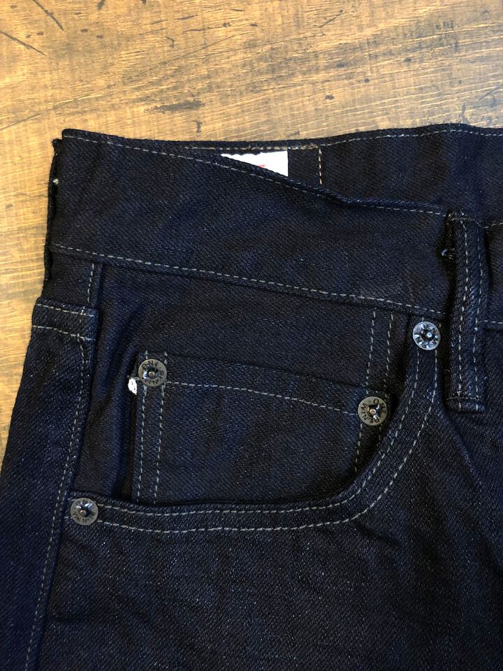 ONI200-14BLK 14oz Oni Denim (Weft: Black) Wide Straight,, medium image number 5