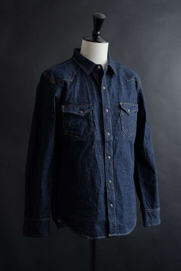 MS004E 10oz SELVEDGE WESTERN SHIRT,, small image number 1