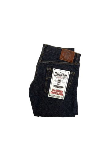 ONI622CCD-MOCA 15oz Crushed Concrete Denim Weft: Moca Relax Tapered,, small image number 1