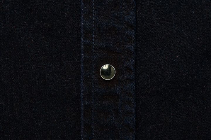 D5727 12oz Bengara Dyed Denim Western Shirts,, medium image number 7