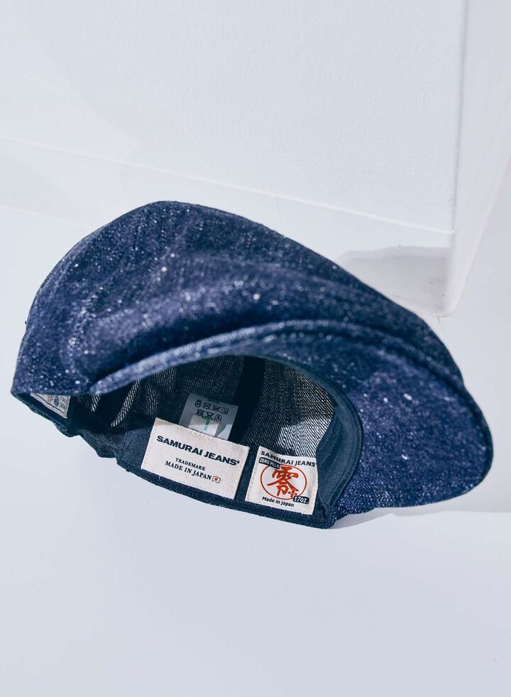 SJ301HN-17oz Denim Hunting Cap,INDIGO, medium image number 1