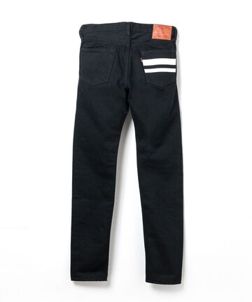 B0105SP 15.7OZ GTB Selvedge black x black denim narrow tapered(ONE WASH),, small image number 3
