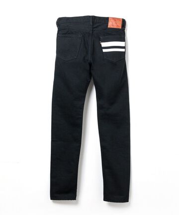 B0105SP 15.7OZ GTB Selvedge black x black denim narrow tapered(ONE WASH),, small image number 3