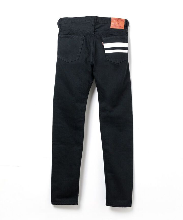 B0105SP 15.7OZ GTB Selvedge black x black denim narrow tapered(ONE WASH),, medium image number 3