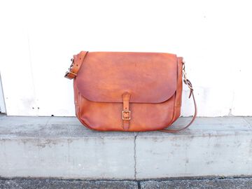 VS-248L LEATHER POSTMAN SHOULDER BAG TYPE-1 (MASTARD CAMEL),, small image number 3