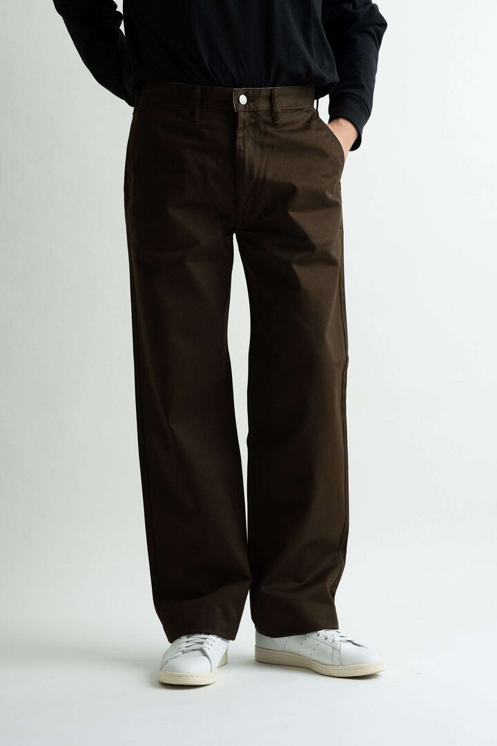 M803E 7.5oz CLASSIC TROUSER CHINO (KHAKI,BROWN,BLACK,BEIGE),BLACK, medium image number 8
