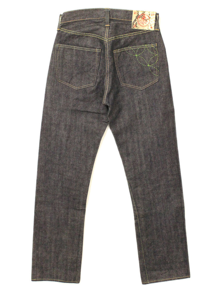 Sugar Cane SC40301 14oz Ryukyu Indigo Mixed Sugar Cane Denim-One washed-33,, medium image number 1