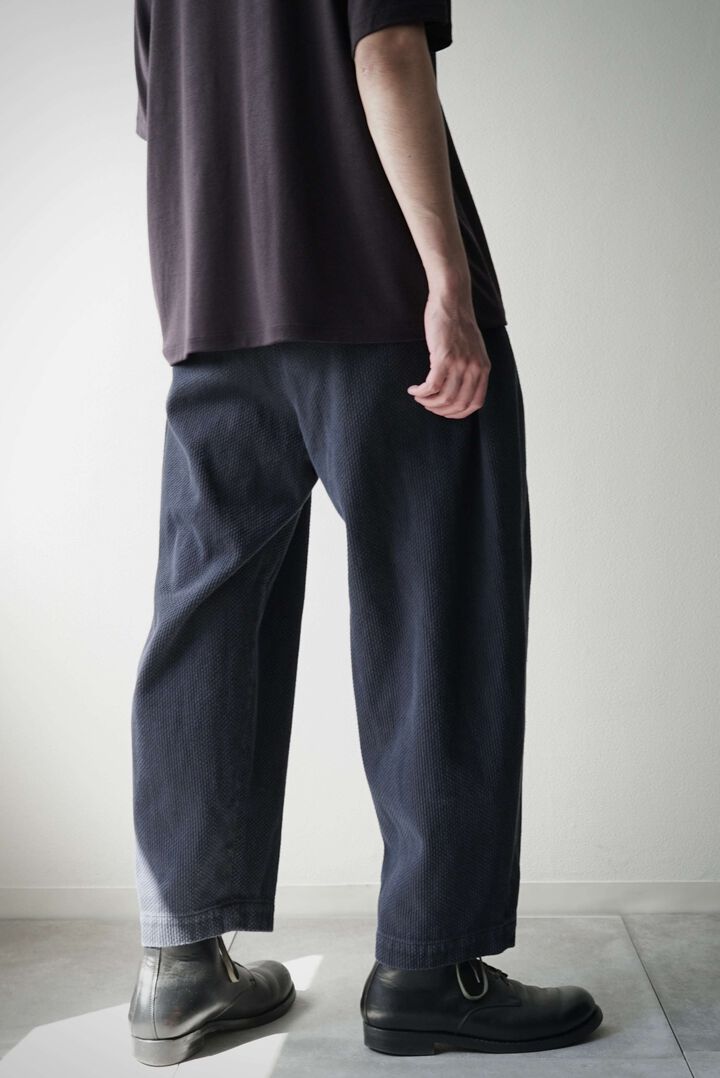 245PT08 Sashiko / W-Tuck Pants (SUMI+INDIGO),SUMI + INDIGO, medium image number 11
