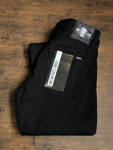 ONI566-13BK 13oz Jet Black Denim Semi Tight Straight,, small image number 2