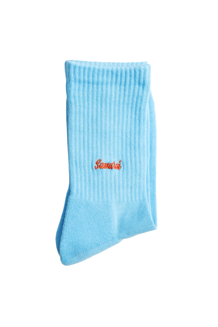 SJKS23-01 / SJKS23-02 EMBROIDERED LOGO SOX-TURQUOISE,TURQUOISE, medium image number 3