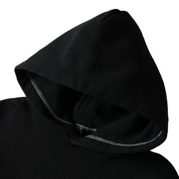 BR-3007 "STANDARD" COZUN PULL OVER HOODIE,S.BK, small image number 2