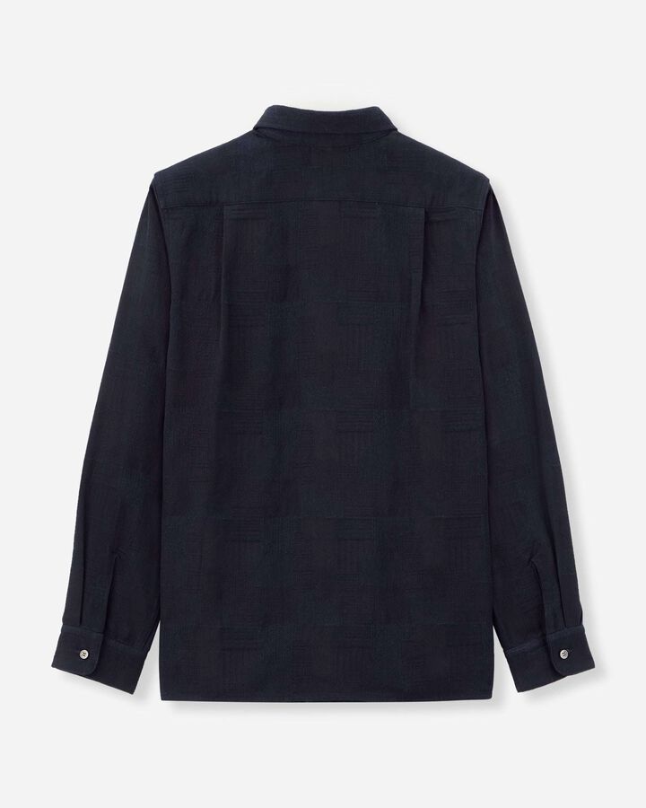 MXLS1026 INDIGO JACQUARD SHIRT,INDIGO, medium image number 4