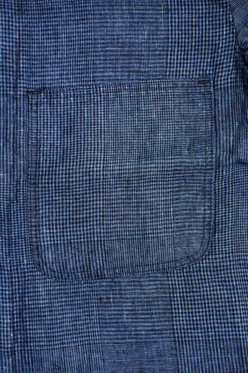 03-6035 shop coat (101 INDIGO CHECK),, small image number 4