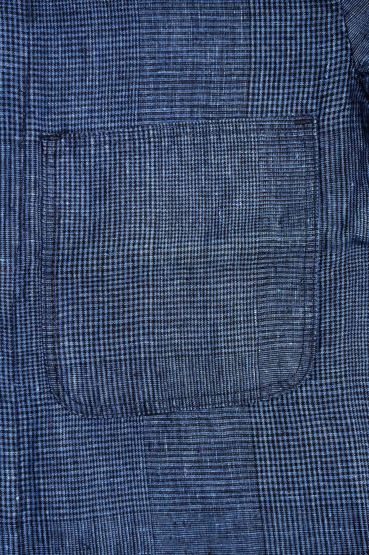 03-6035 shop coat (101 INDIGO CHECK),, medium image number 4