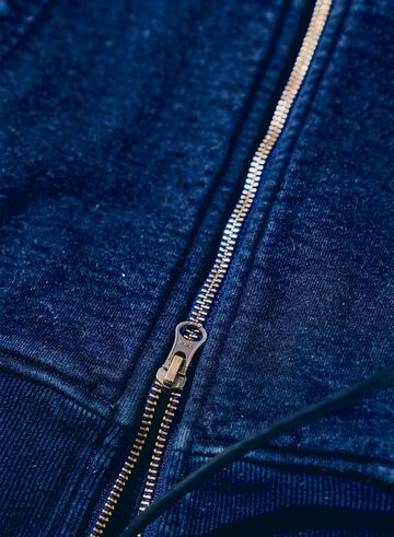 SIS25-102 Kakishibu Indigo Sweat Zip-Up Hoody,, small image number 3