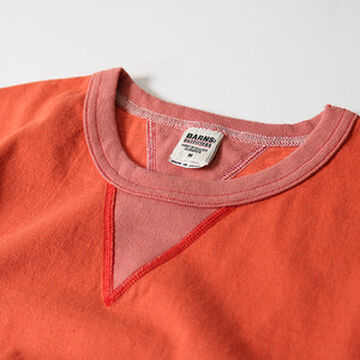 BR-8145 Vintage V Gudget Short Sleeve T-shirts (6 COLORS)-IVORY- M,IVORY, small image number 19