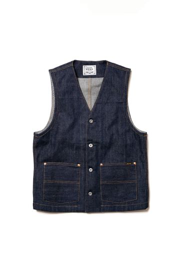 XX602B (000) "XXXX-EXTRA" BUTTON UP VEST 15.8OZ ORGANIC COTTON-Non Wash-M,, small image number 0