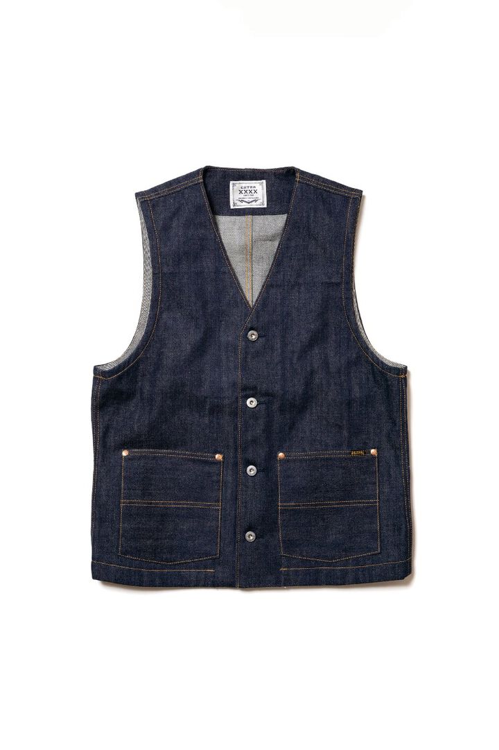 XX602B (000) "XXXX-EXTRA" BUTTON UP VEST 15.8OZ ORGANIC COTTON,, medium