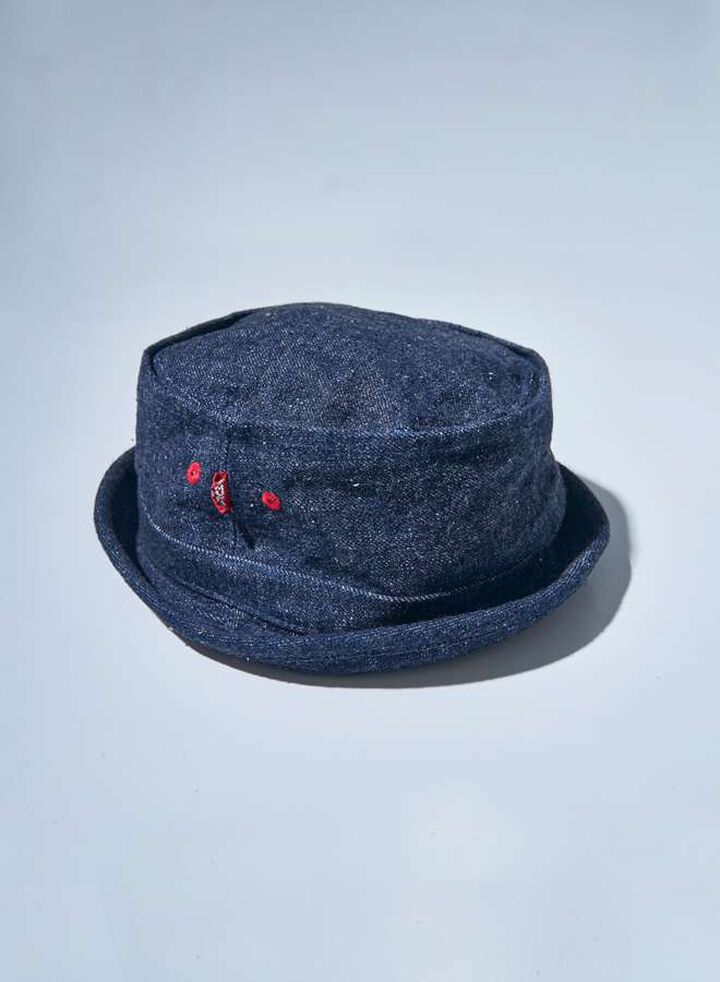 SJ401HT-15oz Denim Porkpie Hat,, medium