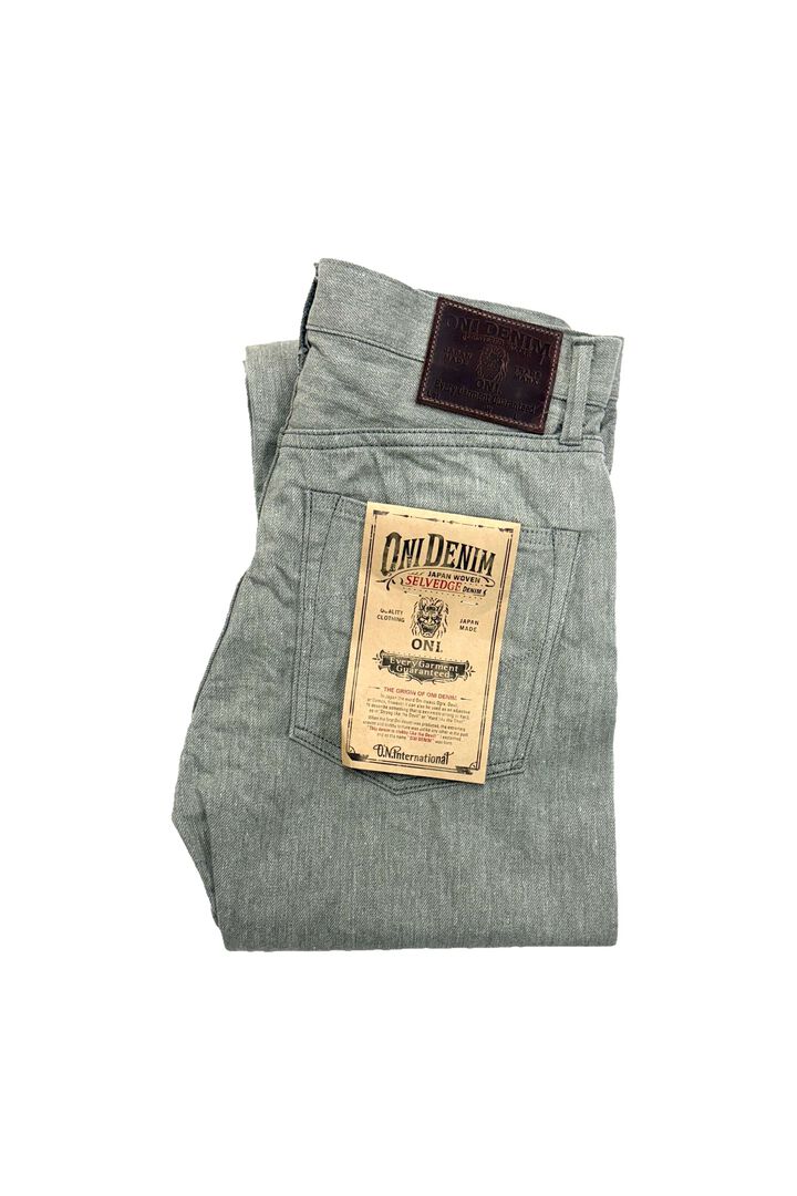 ONI246-MOKU 11oz Mixed Gray Denim Neat Straight,, medium image number 1