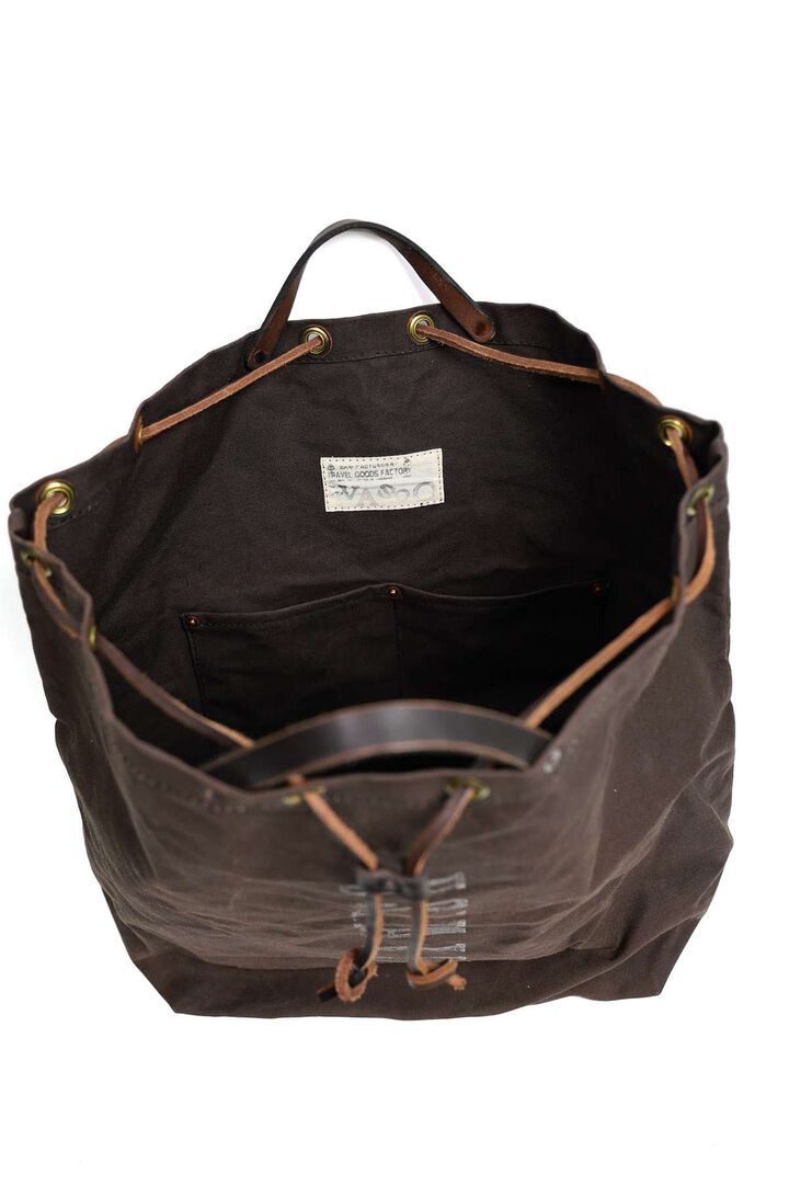 VS-211 CANVAS×LEATHER MAIL PURSE BAG-LARGE,BLACK, medium image number 4