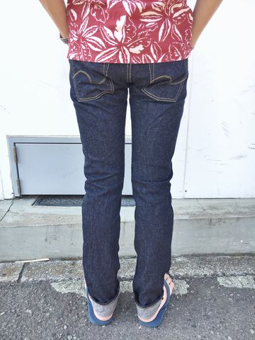 ONI-707LWZR 12.5OZ NATURAL INDIGO LOW TENSION DENIM EURO TIGHT STRAIGHT,, small image number 4