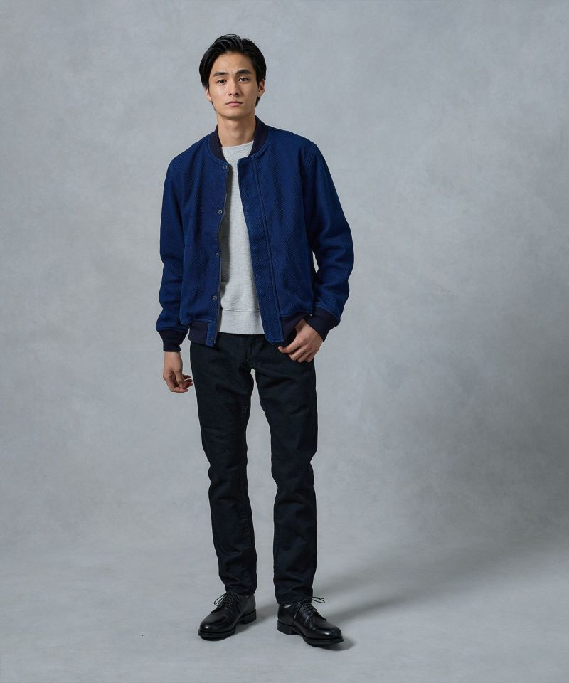 Indigo bomber new arrivals jacket