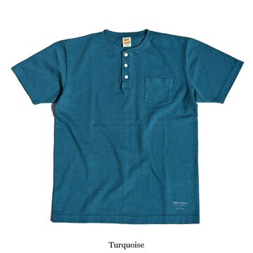 TE-06 OD Henley Tee,TURQUOISE, small image number 0