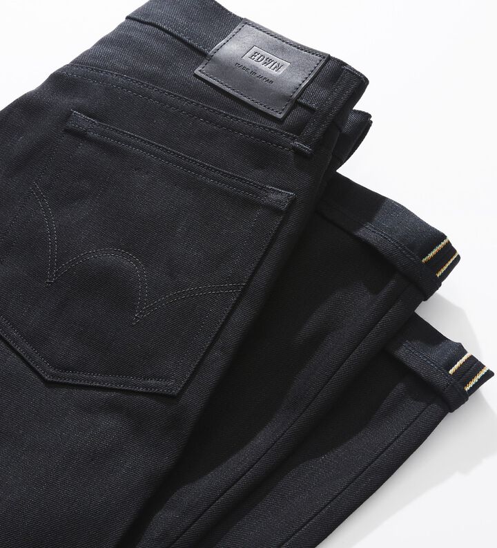 EDS32-75-32 14.6oz Black Denim SLIM TAPERED Button Fly (Length: 82cm)-Non Wash-29,, medium image number 2