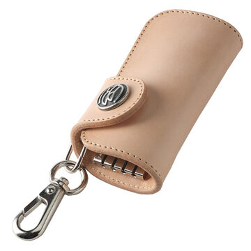 PAILOT RIVER PR-HRKC-A (REDMOON) Key Case PR-HRKC-A (Oil Leather Black
Oil Leather Red Brown
Oil Leather Dark Brown
Saddle Leather Natural),SADDLE LEATHER NATURAL, small image number 5