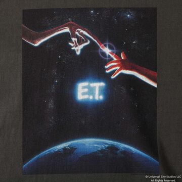 BR-25177 “STANDARD” TSURIAMI Crew Neck Print T-Shirt  E.T.【Special Item】,GRAY, small image number 6
