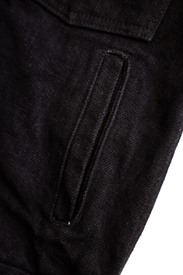 ONI-02516PZR-BK 20oz Secret Black Denim Type II Jacket with handwarmers,, small image number 6