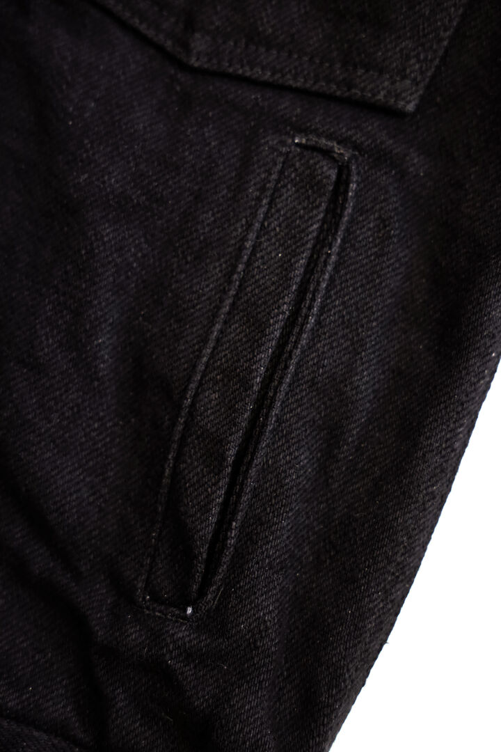 ONI-02516PZR-BK 20oz Secret Black Denim Type II Jacket with handwarmers,, medium image number 6