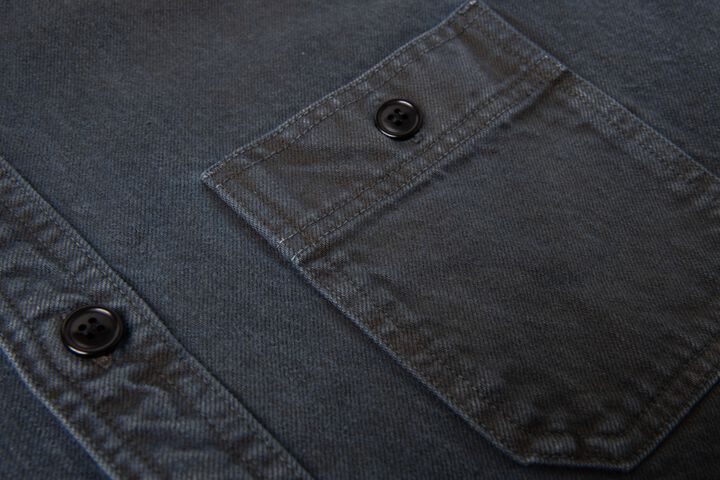 D5745 12oz KASANE NO IROME Denim Shirt,KUROBENI, medium image number 10