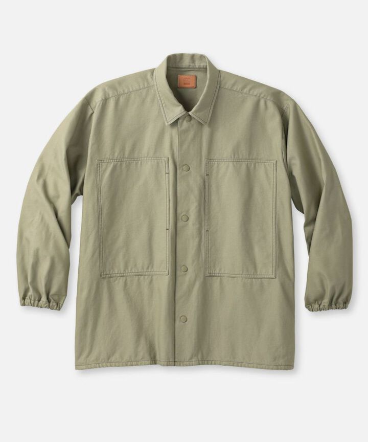 JJK1000M31 M43 VAT DYE BACK SATIN JACKET-OLIVE-XL,OLIVE, medium image number 0