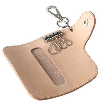 PAILOT RIVER PR-HRKC-A (REDMOON) Key Case PR-HRKC-A (Oil Leather Black
Oil Leather Red Brown
Oil Leather Dark Brown
Saddle Leather Natural),SADDLE LEATHER NATURAL, small image number 9