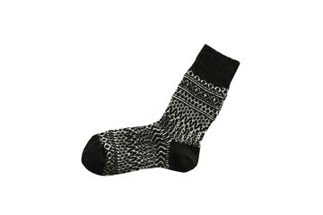 NK0119 Women's Wool Jacquard Socks (Oatmeal,Grey,Wine),OATMEAL, small image number 10