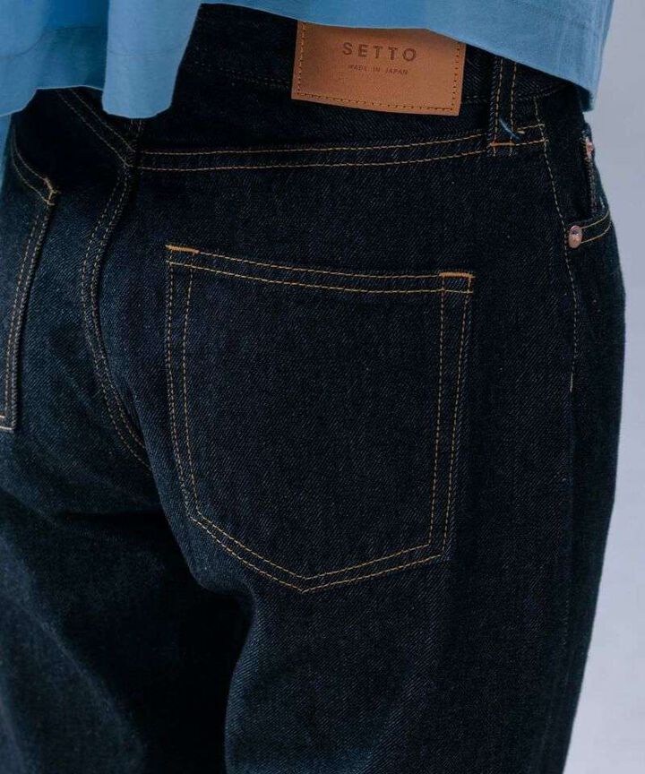 STJE1101 12OZ TAPERED JEANS【WOMEN'S】,INDIGO, medium image number 4