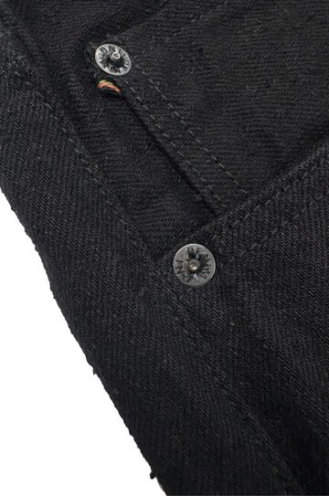 ONI622CCD-BKBK 15oz Crushed Concrete Denim Black x Black Kabuki Selvedge  Relax Tapered,, small image number 12