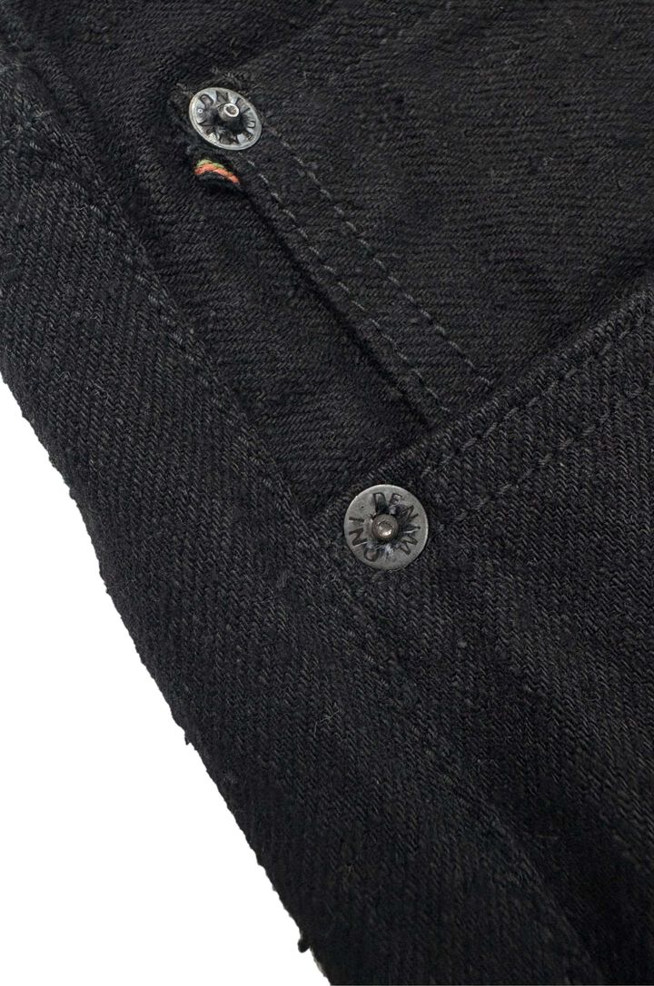 ONI622CCD-BKBK 15oz Crushed Concrete Denim Black x Black Kabuki Selvedge  Relax Tapered,, medium image number 12